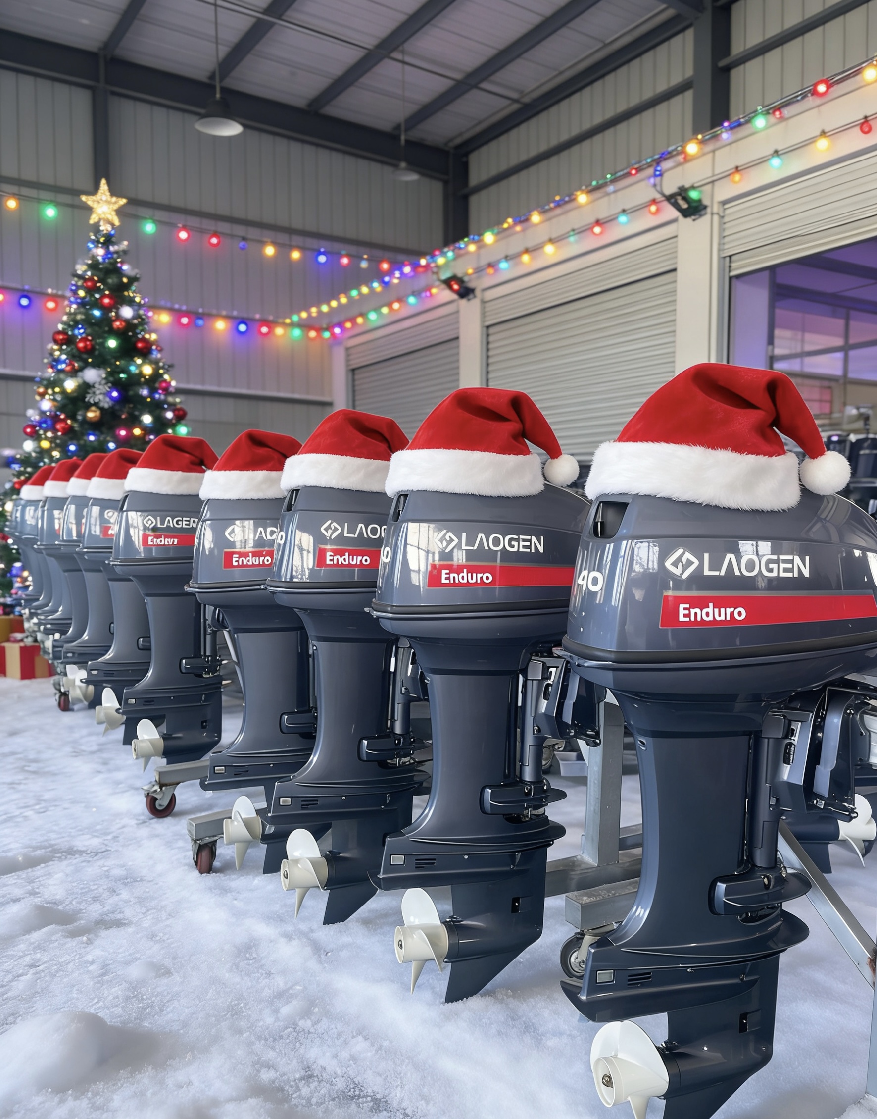 Подвесной двигатель Laogen – желаю вам счастливого Рождества